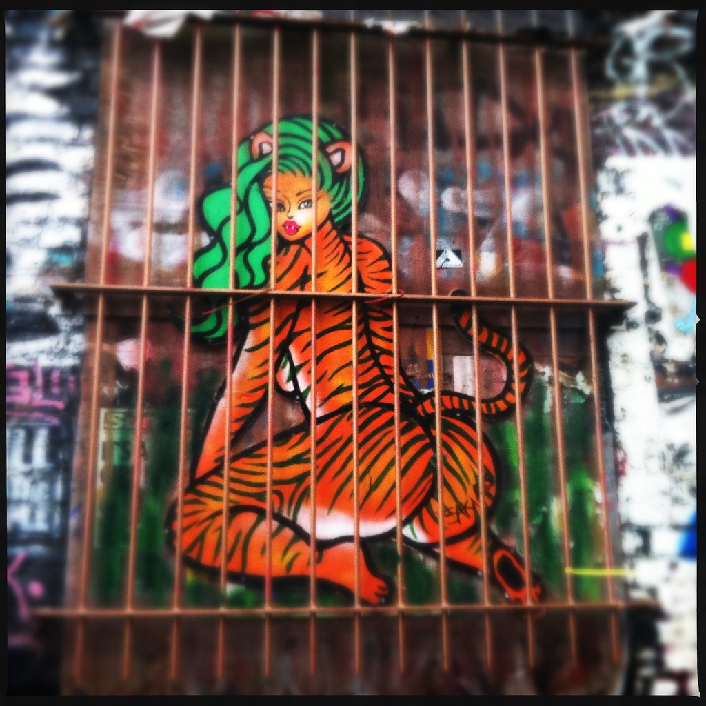 Sexy cheetah lady...? #Shoreditch #Hipstamatic #Photography