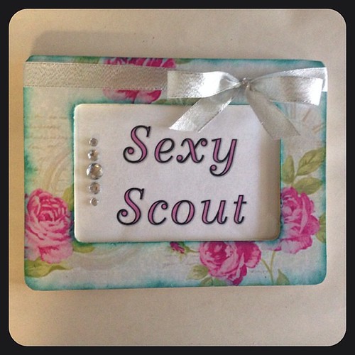 One of my besties got a vintage Scout travel trailer. So I made her this little sign. Her camper name is 'Sexy Scout'. #glamping