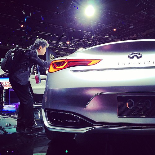 Sexy back: #Infiniti #Q60 Concept car World premiere #Naias2015 #nais @infinitieurope