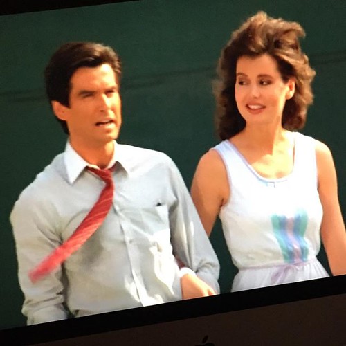 Geena Davis as a sexy tennis pro! Remington Steele is the best ...