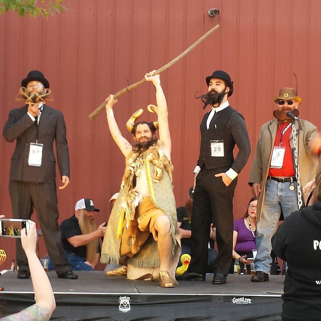 Sexy Jesus Central Oregon Mustache and Beard Competition wins