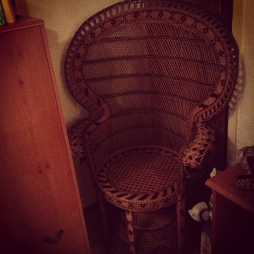 My sexy new chair!!! Rattan peacock chair (shit picture) #rattan #chairs by @jojo245 http://instagr.am/p/UmkbUhsIZs/ liked by @wickerparadise, the wicker furniture experts!