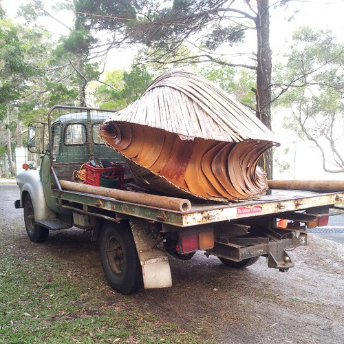 #floatingland artwork (...on the back of a really sexy truck... which apparently has more fb friends than it's owner!) #trucklove