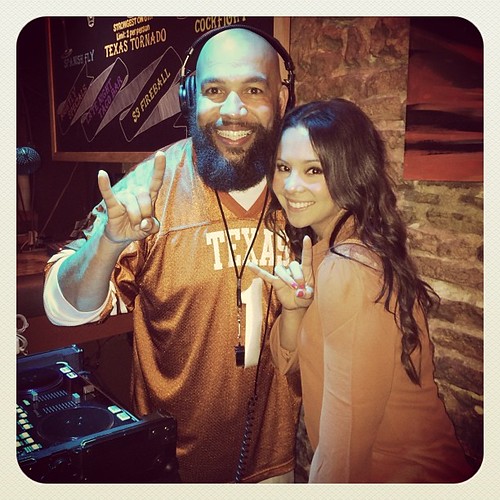 #HookEm!! With @victoria_duyka rockin the #BurntOrange! #DJ #PartyStarter #StepOutNTurnUp #Austin #6thStreet #beardgang #beardporn #instapotd #followme #super #amazing #unbelievable #cute #sexy #funny #serious #beautiful #art #original #random #classic #